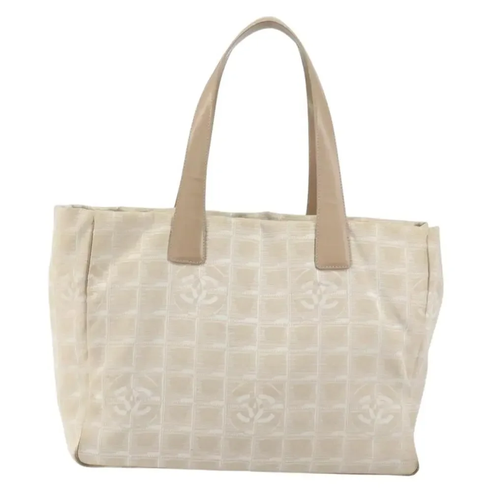 Chanel Nylon New Travel Line Tote Bag Beige